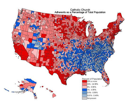Catholic Church Map